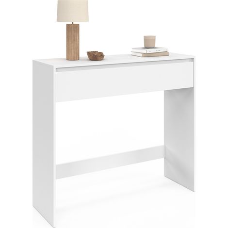 Console a 1 cassetto TOMI legno bianco