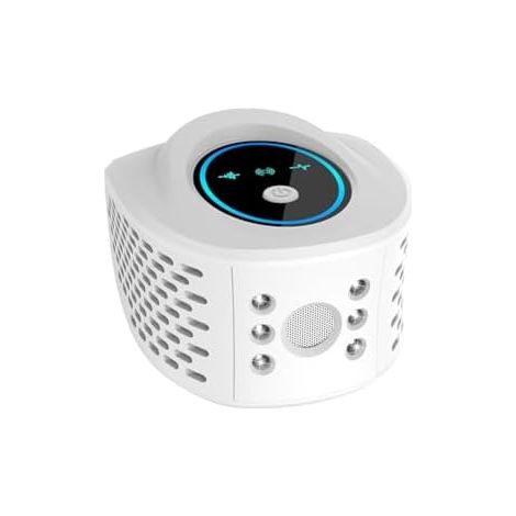 RéPulsif à Insectes Ultrasonique Haute Puissance 360° avec 6 LumièRes Stroboscopiques Repousse Efficacement Les Rongeurs Câble USB, Blanc -