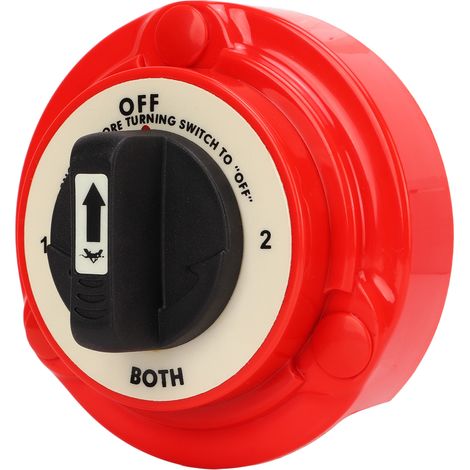 Sélecteur de batterie double DC6-32V 300A, interrupteur marche/arrêt à 4 positions pour bateaux et camping-cars (1/5)