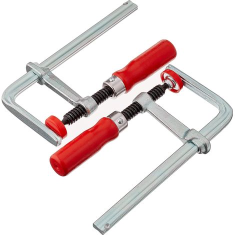 Serre-joint 2 pièces 160mm – Force de serrage 220kg – Compatible avec rails MFT et systèmes de guidage – Poignée en bois ergonomique (1/5)