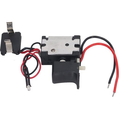 Perceuse sans fil avec gâchette, batterie au lithium, clé électrique, variateur de vitesse, interrupteur à gâchette et éclairage 7,2-24 V (1/5)