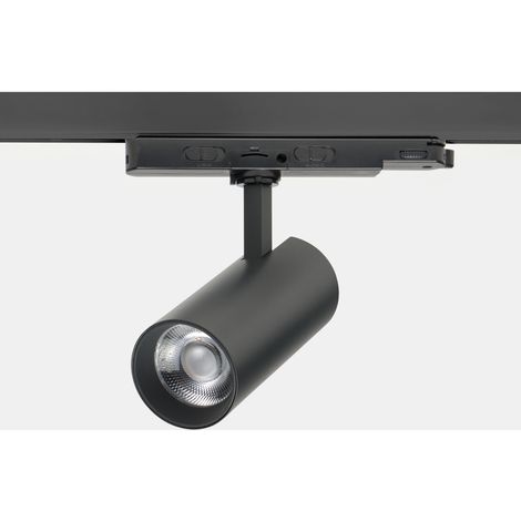 Forlight - Proyector Tent Ø65 Aluminio, Policarbonato Negro, Facetado