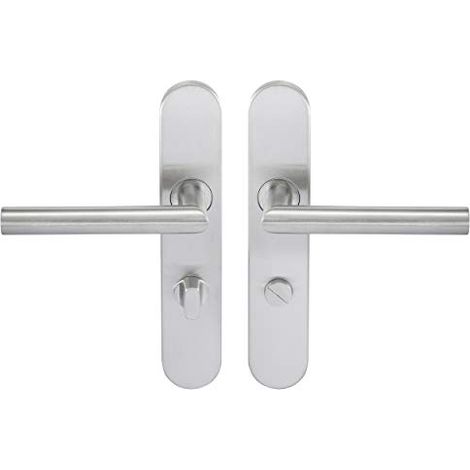 Bricard 666470 - Set di maniglie in acciaio inox su piastra Tempo Disco, 666470 (1/2)