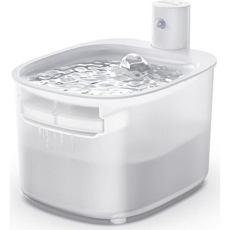 Fontaine a Eau Chat sans Fil - Bebedero inalámbrico Para Gatos Con Sensor de Movimiento - 2,6L Distributeur Chien Automatique à Pile - Batterie 3000mAh Rechargeable (1/4)