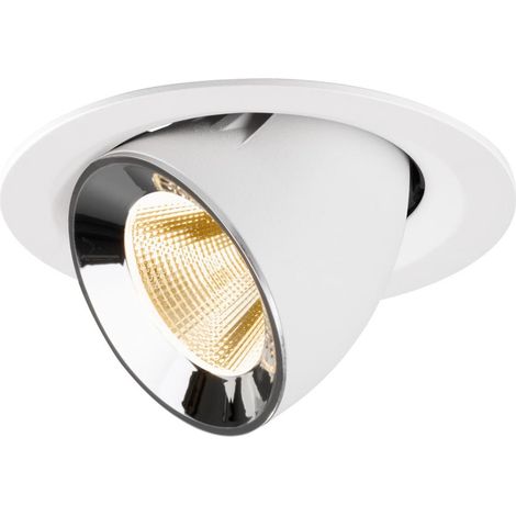 Spot encastré Numinos Gimble M blanc/chrome 2700K - 20 deg - 1009552