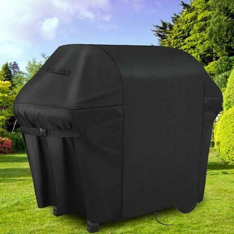 Copertura per barbecue Ulisem doppio strato impermeabile 600D, fissaggio bilaterale regolabile con fibbia, adatta per barbecue Weber, dimensioni 152 cm/60 pollici. (1/5)