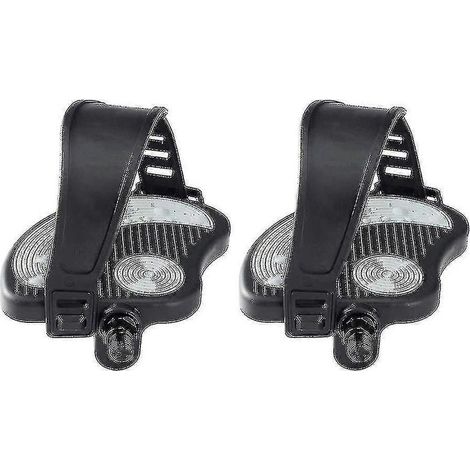Online Store - Pédales de vélo d'exercice avec sangles pour vélo de spinning et vélo d'appartement, 1/2 pouce (1/5)