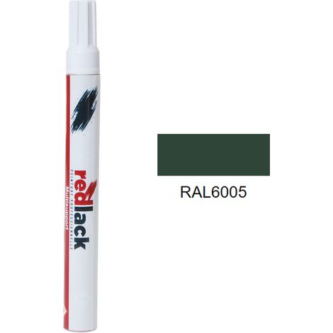 Feutre de retouche 8 ml – RAL 6005 – Vert mousse – Mat – multisupport – Redlack