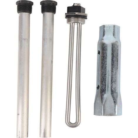 Élément de chauffe-eau pour camping-car, avec clé à douille, tiges d'anode 520900 en métal, Performance améliorée, 4 pièces. (1/4)