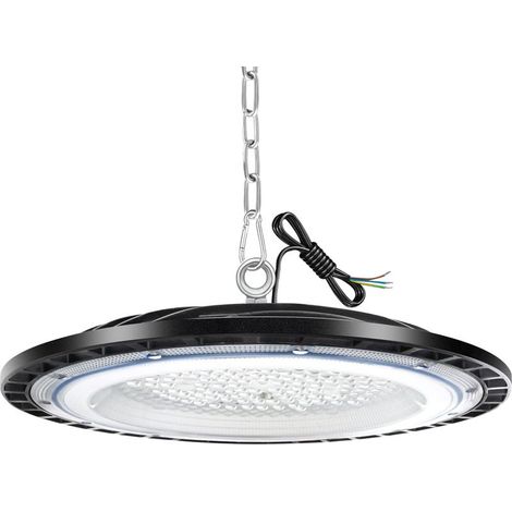 Online Store – Lampe LED UFO 100W – 15000 lumens – IP65 étanche – Lumière du jour 6000K – Pour ateliers, entrepôts, garages, supermarchés (1/5)