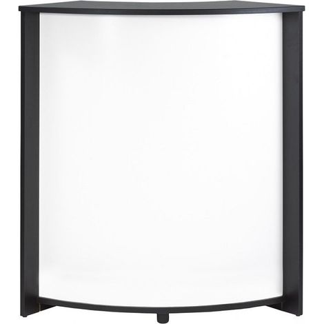 Comptoir de bar noir et blanc Snack 96cm (1/3)