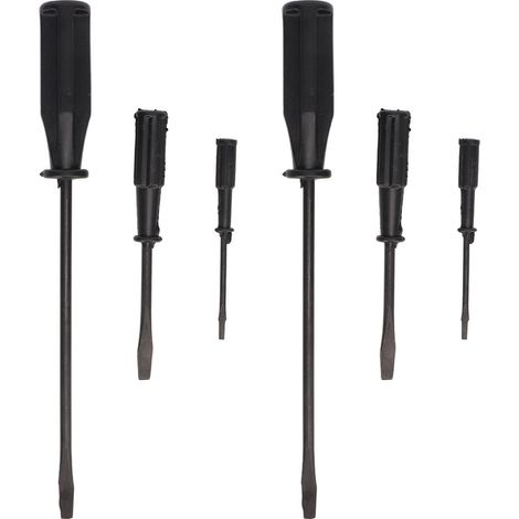 Set mit 2 Präzisionsschraubendrehern, hohe Härte, ergonomischer Griff, lang, für Nähmaschinen- und Computerreparaturen (1/5)