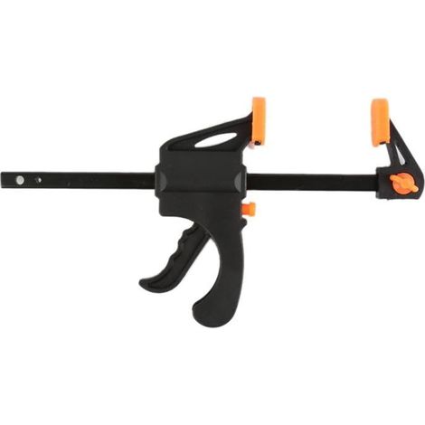 Lot de 6 serre-joints à cliquet, serre-joints à dégagement rapide, serre-joints pour bois et plastique – 10 cm