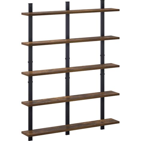 Scaffale da parete Rovere Fumo 79.5 x 13.5 x 102 cm vidaXL