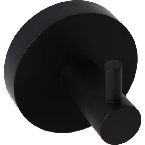 Appendi salvietta singolo nero opaco Capannoli Hoop HP109 MM Nero opaco - fissaggio a viti