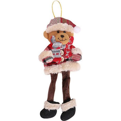 Décoration de Noël suspendue : Père Noël, bonhomme de neige, poupée, décoration pour sapin de Noël, cadeau