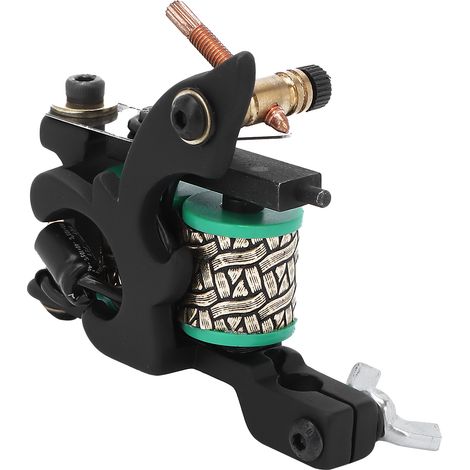 Machine à tatouer à bobine professionnelle en métal, kit de matériel pour liner et shader, équipement de tatouage robuste pour artistes. (1/5)
