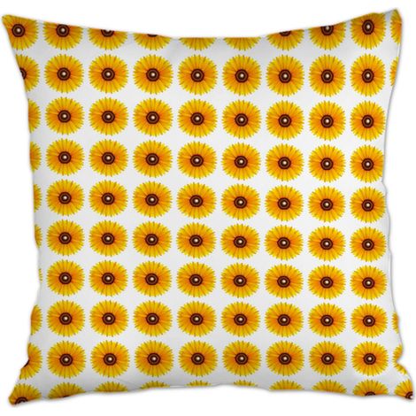 Housse de coussin 45x45 cm en polyester à fermeture éclair invisible pour canapé lit salon chambre (1/5)