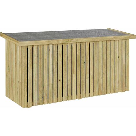Boîte de Rangement de Jardin Marron 119 x 44 x 58.5 cm CFW889689 (1/5)