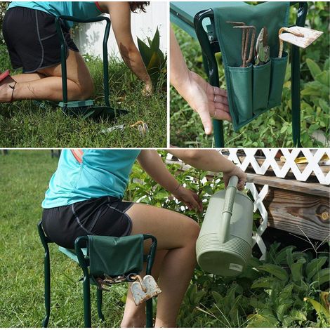 jardinage jardin planter, Genouillère de pliable, tabouret portable pour désherber et utiliser sur (1/4)