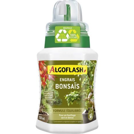 Concime bonsai algoflash bonzlib250 liquido 250 ml organico