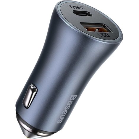 Cargador rápido para coche Golden Contactor Pro 40 W USB-C + USB gris (1/5)