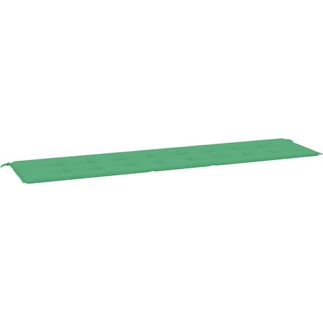 Coussin de banc de jardin vert 200x50x3 cm tissu oxford (1/5)
