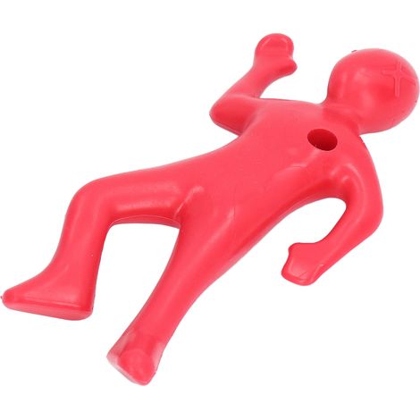 Lustiger roter Stiftehalter aus Kunststoff, humorvolle Schreibtischdekoration, kreativer Stiftehalter für Schulmaterialien (1/5)