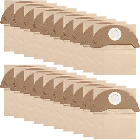 20 Pièces Sacs Aspirateur Réutilisables pour Karcher 6.904-322.0 MV2 WD2 A2003 A2004 Remplacement des Sacs à Poussière en Papier (1/5)