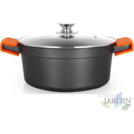 Cocotte profonde en fonte d'aluminium Orbegozo induction complète Ø 28cm