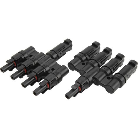 Solarmodul-T-Verbinder 1 bis 4 Abzweigkabel Photovoltaik-Verbinder für die Parallelschaltung von Solarmodulen (1/5)