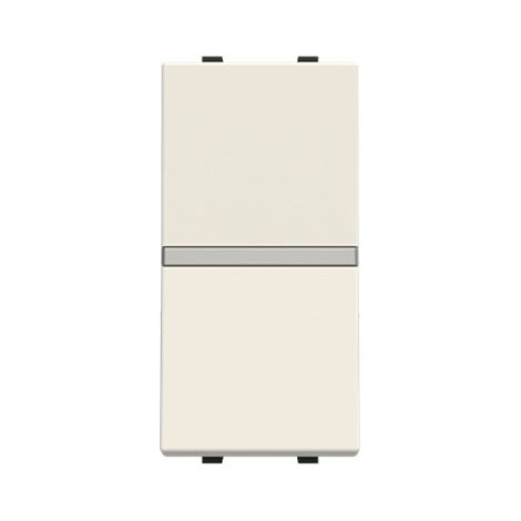 Bouton poussoir étroit sans gravure Serie Zenit Niessen Blanc (1/3)