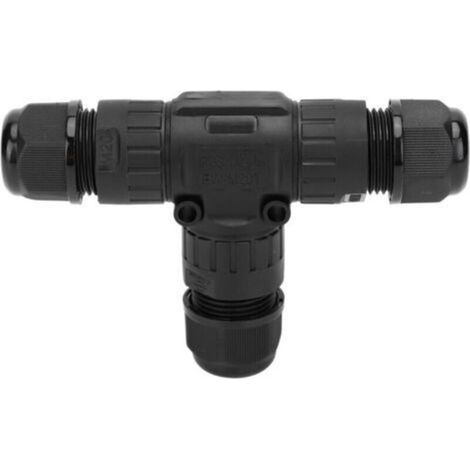 Waterproof connector for outdoor electronic cable, 3-pin, IP68, M20T-3P, 5-9 mm (1/5)