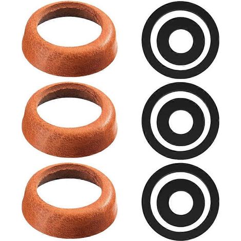 Joint d'étanchéité pour pompe de jardin, poignée, pièces de rechange pour pompe, 75 pièces en cuir PU, pompe à main pour puits, joint torique pour pompe à main (1/5)