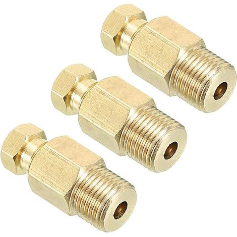 Brass Connector for 4 mm BSP 1/8 (1/4)