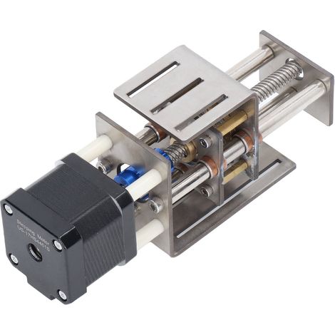 Ensemble de table coulissante pour axe Z CNC, course de 100 mm, module de transmission compact et stable, actionneur linéaire 12 V. (1/5)