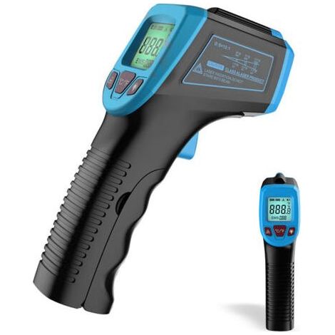 Berührungsloses Infrarot-Thermometer – Messbereich: -50 °C bis 600 °C – Genauigkeit: ± 1,5 °C – Hintergrundbeleuchtetes LCD-Display – 120 g (1/5)
