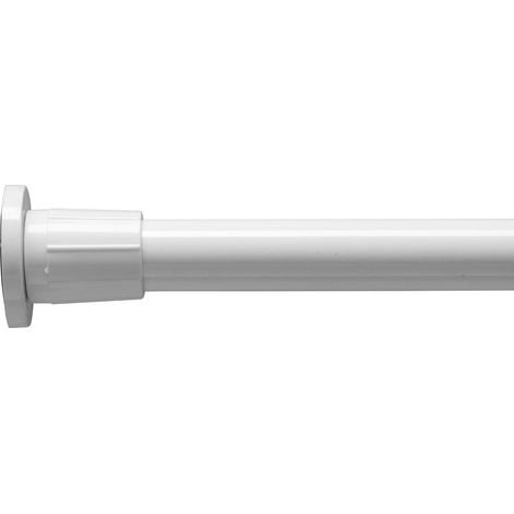 Croydex Self Supporting Shower Cubicle Telescopic Rod - White (1/4)