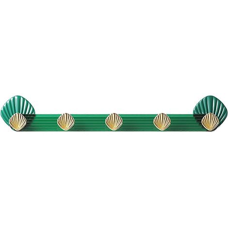 Wandhaken im Muscheldesign – 5 Haken, selbstklebend – für Mäntel und Handtücher (1/5)