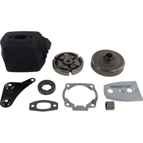 Silenciador de escape para motosierra, accesorio para tambor de embrague para Husqvarna 55 51 50 (1/5)