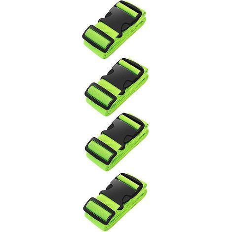 Ensemble de 4 sangles de valise pour voyage. sangles de valise réglables. sangles à bagages (1/5)