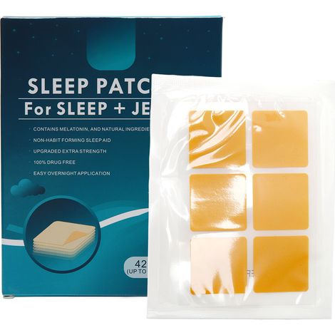 Lot de 42 patchs sommeil acupression, autocollants anti-insomnie, favorisent un endormissement rapide, usage nocturne, amélioration de la qualité du sommeil. (1/5)