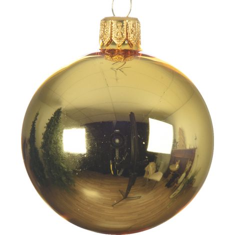 Goldene Weihnachtskugel ø 10 cm