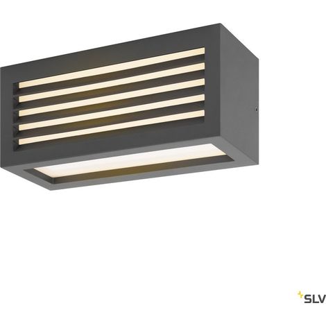 Applique extérieure BOX-L gris LED 19W 3000K IP54 - SLV - 1002035 (1/4)