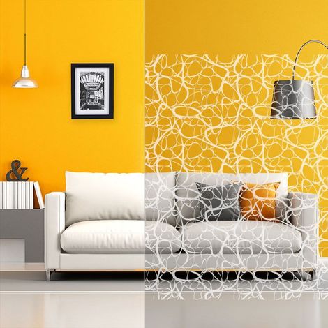 DIMEXACT - Film décoratif motif lignes blanches abstraites - 152 cm x 0.5 m - En Rouleau (1/4)