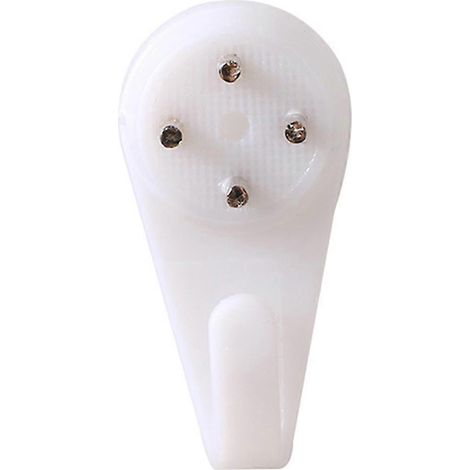 Nouveau crochet de suspension invisible en plastique blanc sans joint pour fixation murale invisible (1/5)
