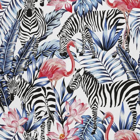 Dekorativer Outdoor-Stoff Oxford - Motiv Safari Zebras I DX100 (1/5)