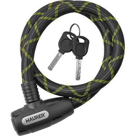 LUCCHETTO BICI CON CATENA A SCATTO 80CM 15MM MAURER