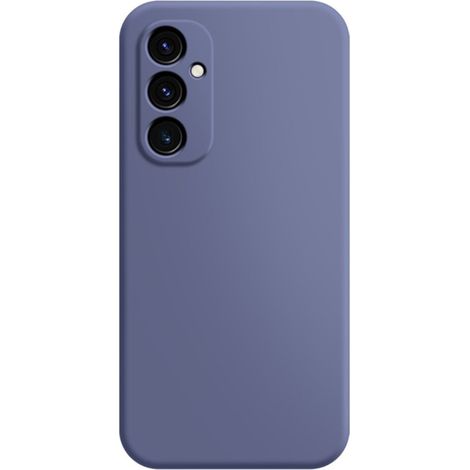 Coque pour Samsung Galaxy A25, Silicone Lite, bleu marine + verre 9H