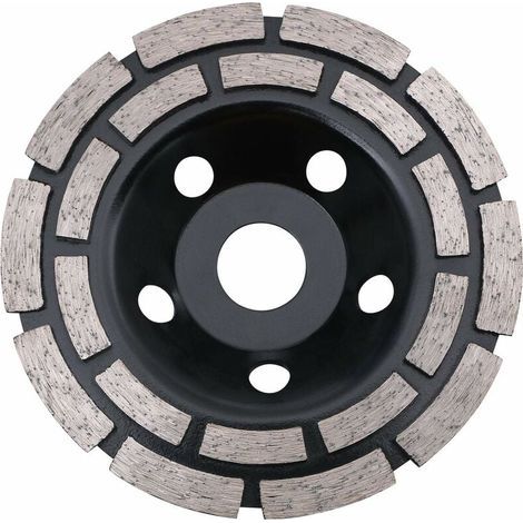 Disque Diamant, Diamant à Meuler 125 mm à Meuler le Béton, Meule Diamantée Universelle pour Poncer Béton, Pierre, Granit Chape, Maçonnerie, Usage Universel 56Vingt (1/5)